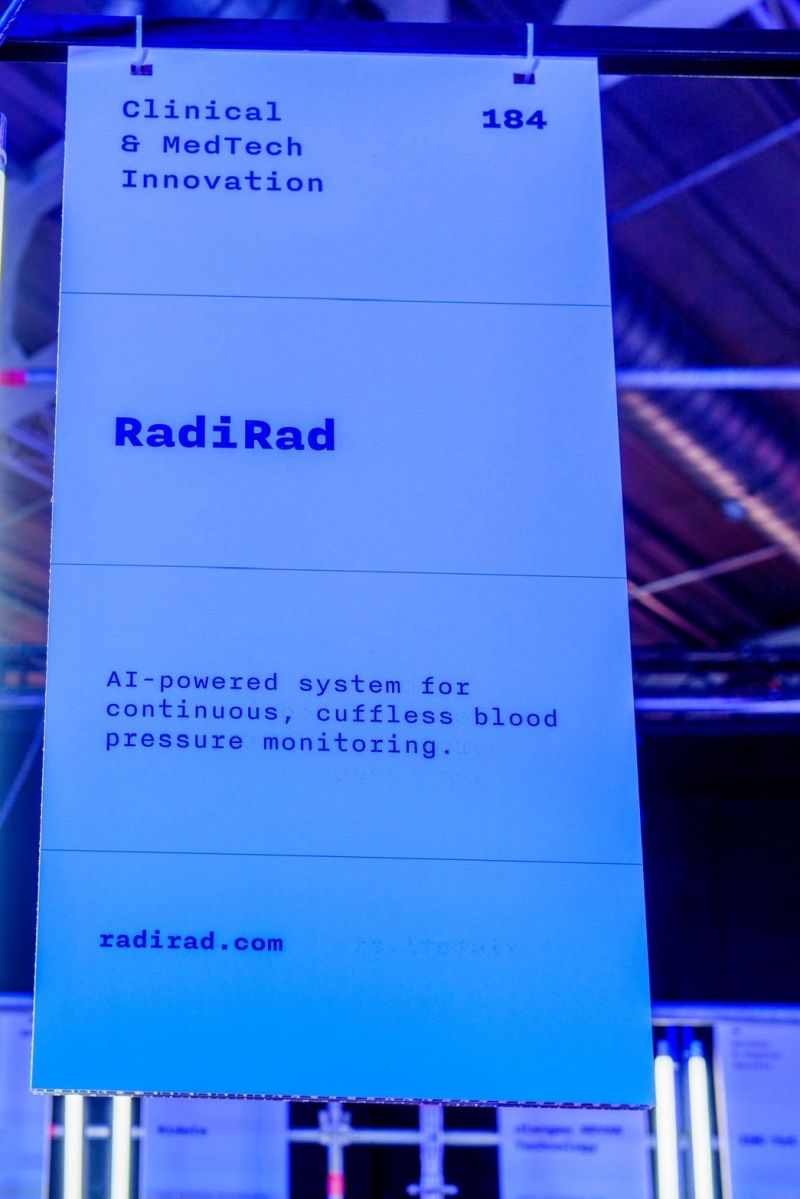 RadiRad booth 184 in the Clinical & Medical Technology Innovation category